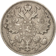 Russia, Nicholas II, 15 Kopeks, 1911, St. Petersburg, Silver, KM:21a.2
