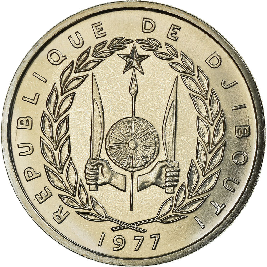 Monnaie, Djibouti, 100 Francs, 1977, SPL, Cupro-nickel, KM:E7