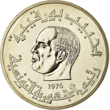 Coin, Tunisia, 1/2 Dinar, 1976, ESSAI, MS(60-62), Copper-nickel, KM:E35