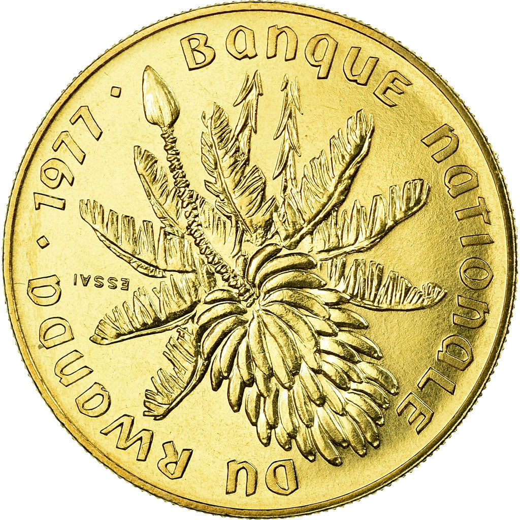 Moneta, Ruanda, 20 Francs, 1977, Paris, ESSAI, FDC, Ottone, KM:E6
