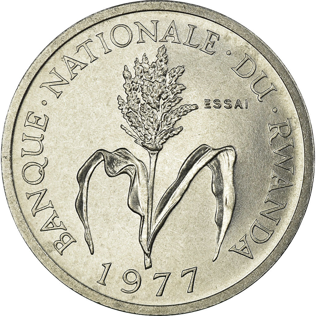 Münze, Ruanda, Franc, 1977, ESSAI, STGL, Aluminium, KM:E4