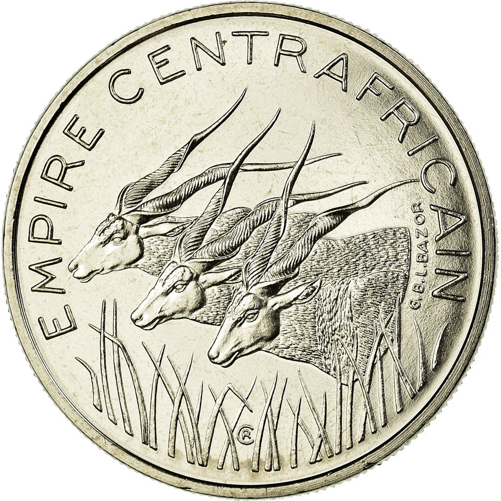 Coin, Central African Republic, 100 Francs, 1978, ESSAI, MS(65-70), Nickel