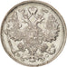 Russie, Nicolas II, 15 Kopeks, 1913, St. Petersbourg, Argent, KM:21a.2