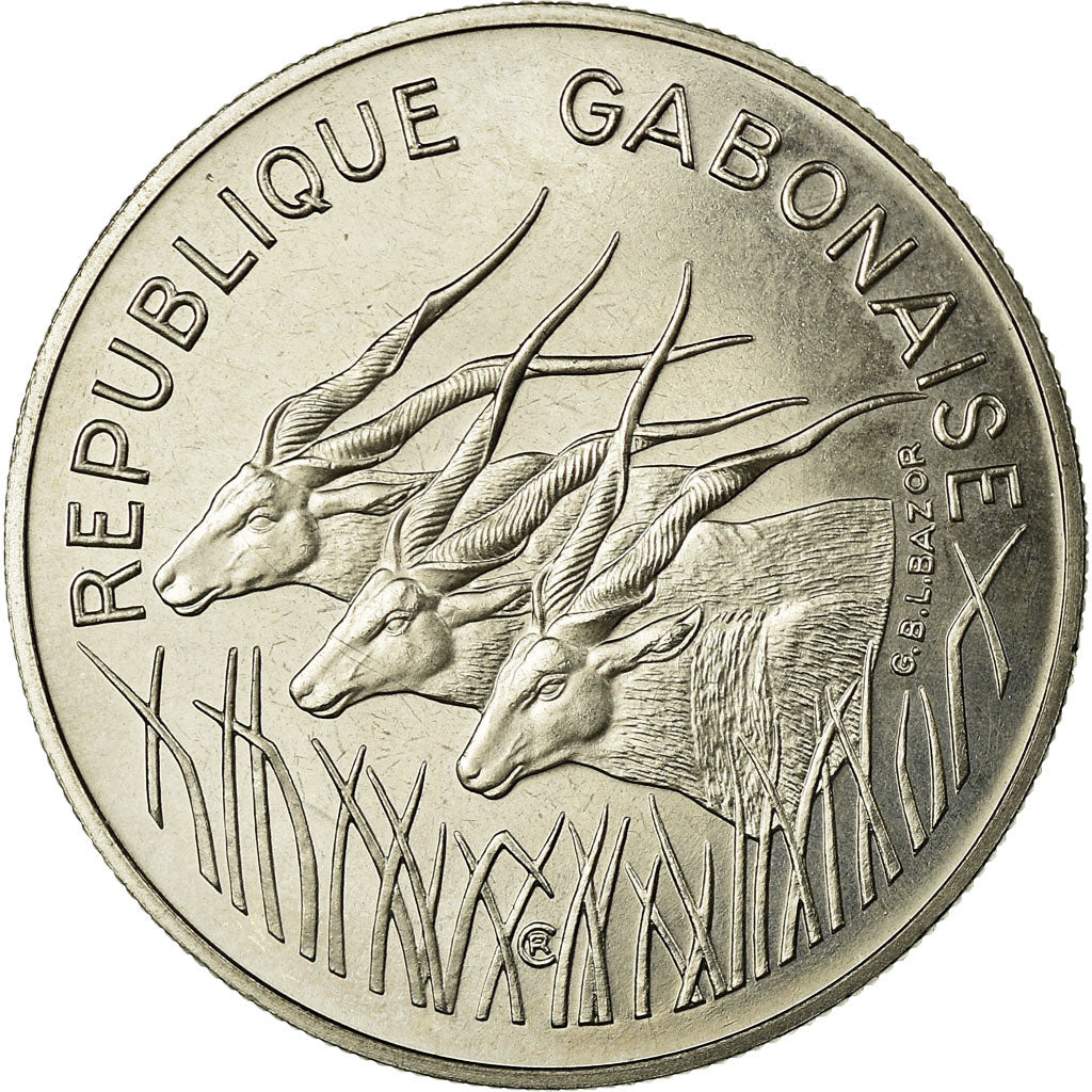 Coin, Gabon, 100 Francs, 1975, Paris, ESSAI, MS(63), Nickel, KM:E6