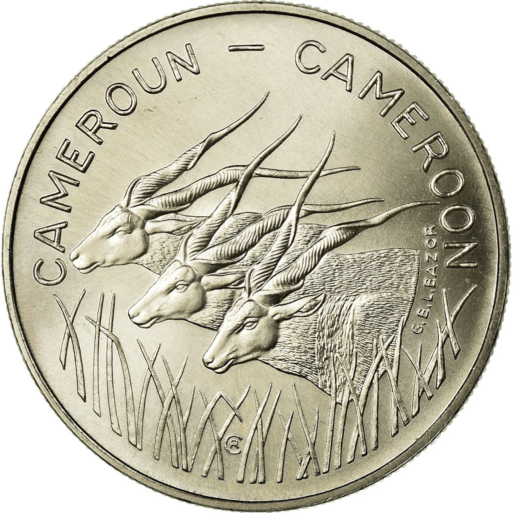 Coin, Cameroon, 100 Francs, 1975, Paris, ESSAI, MS(63), Nickel, KM:E16