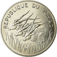 Coin, Chad, 100 Francs, 1975, Paris, ESSAI, MS(63), Nickel, KM:E5