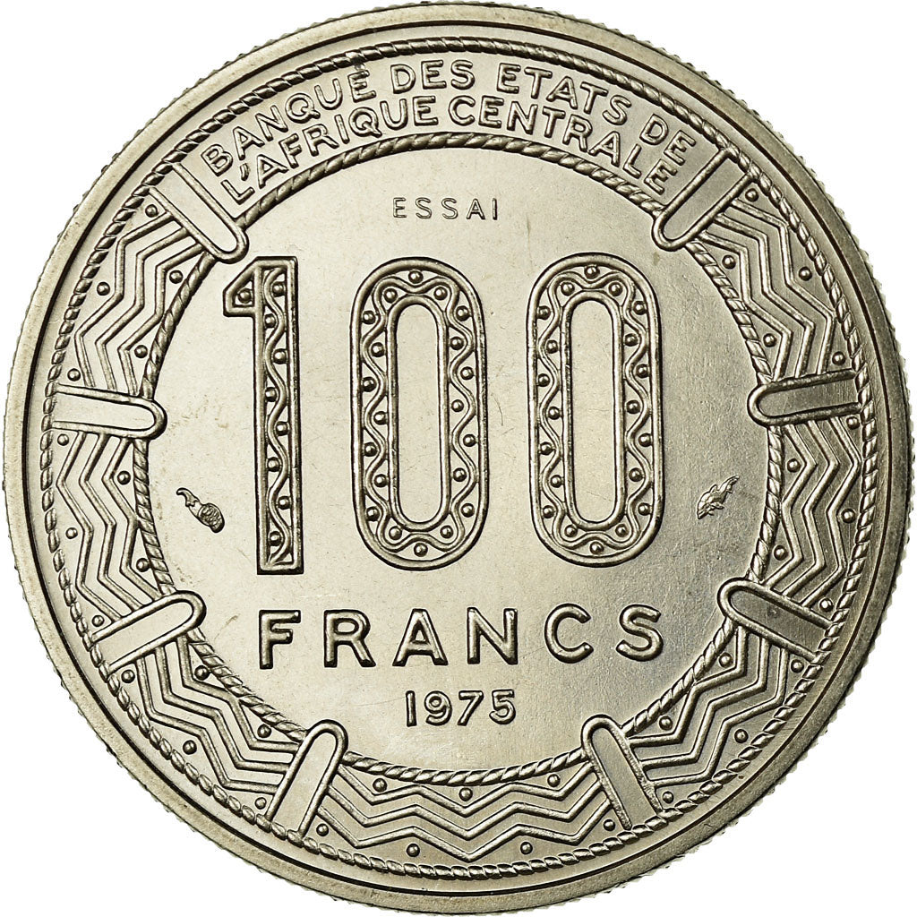 Coin, Congo Republic, 100 Francs, 1975, Paris, MS(63), Nickel, KM:E3