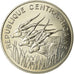 Coin, Central African Republic, 100 Francs, 1975, Paris, ESSAI, MS(63), Nickel