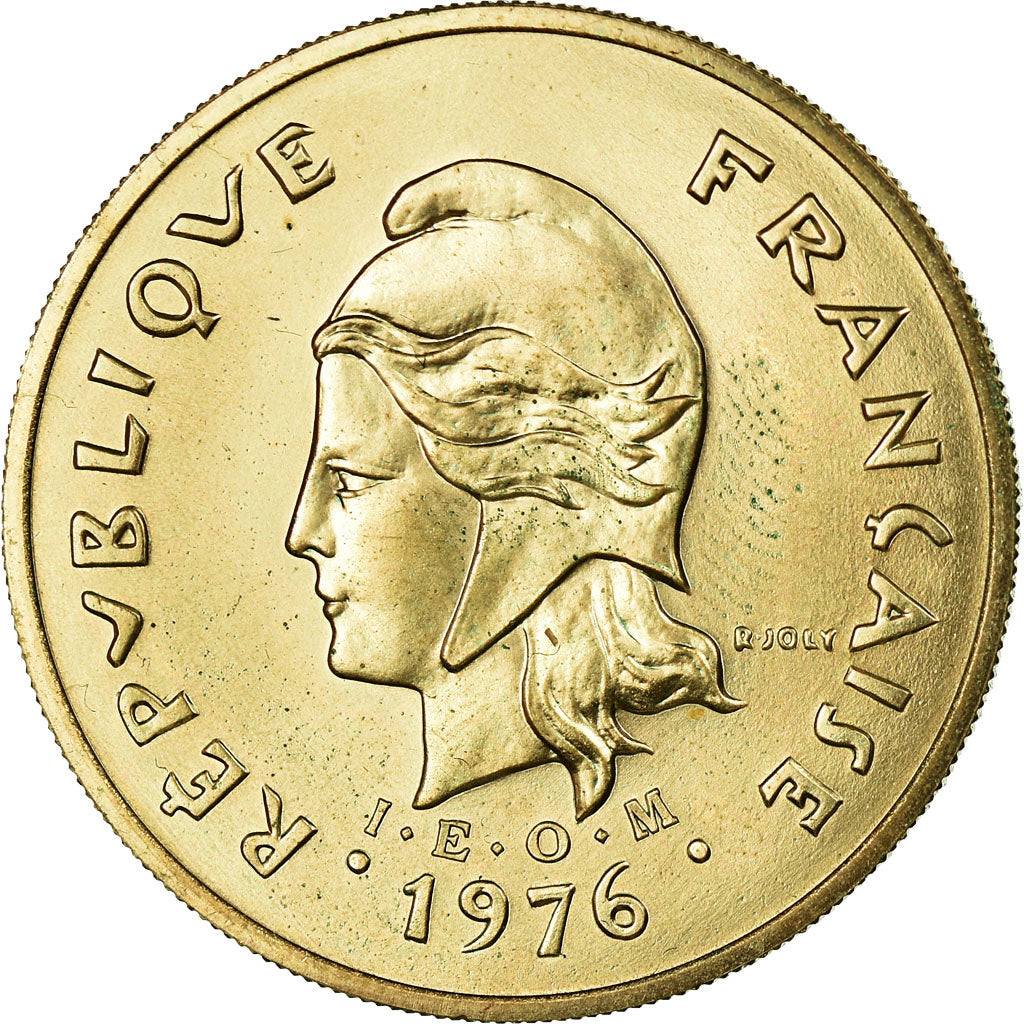 Coin, New Caledonia, 100 Francs, 1976, Paris, ESSAI, MS(60-62), Nickel-Bronze