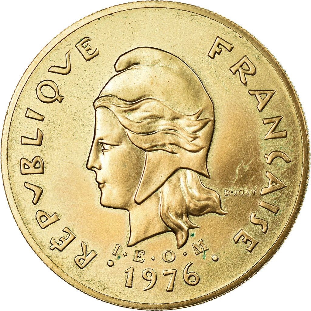 Coin, French Polynesia, 100 Francs, 1976, Paris, ESSAI, MS(60-62)