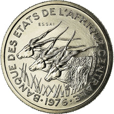 Coin, Central African States, 50 Francs, 1976, Paris, ESSAI, MS(65-70), Nickel