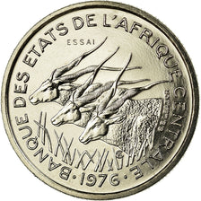 Coin, Central African States, 50 Francs, 1976, Paris, ESSAI, MS(65-70), Nickel
