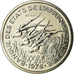 Munten, Staten van Centraal Afrika, 50 Francs, 1976, Paris, ESSAI, FDC, Nickel