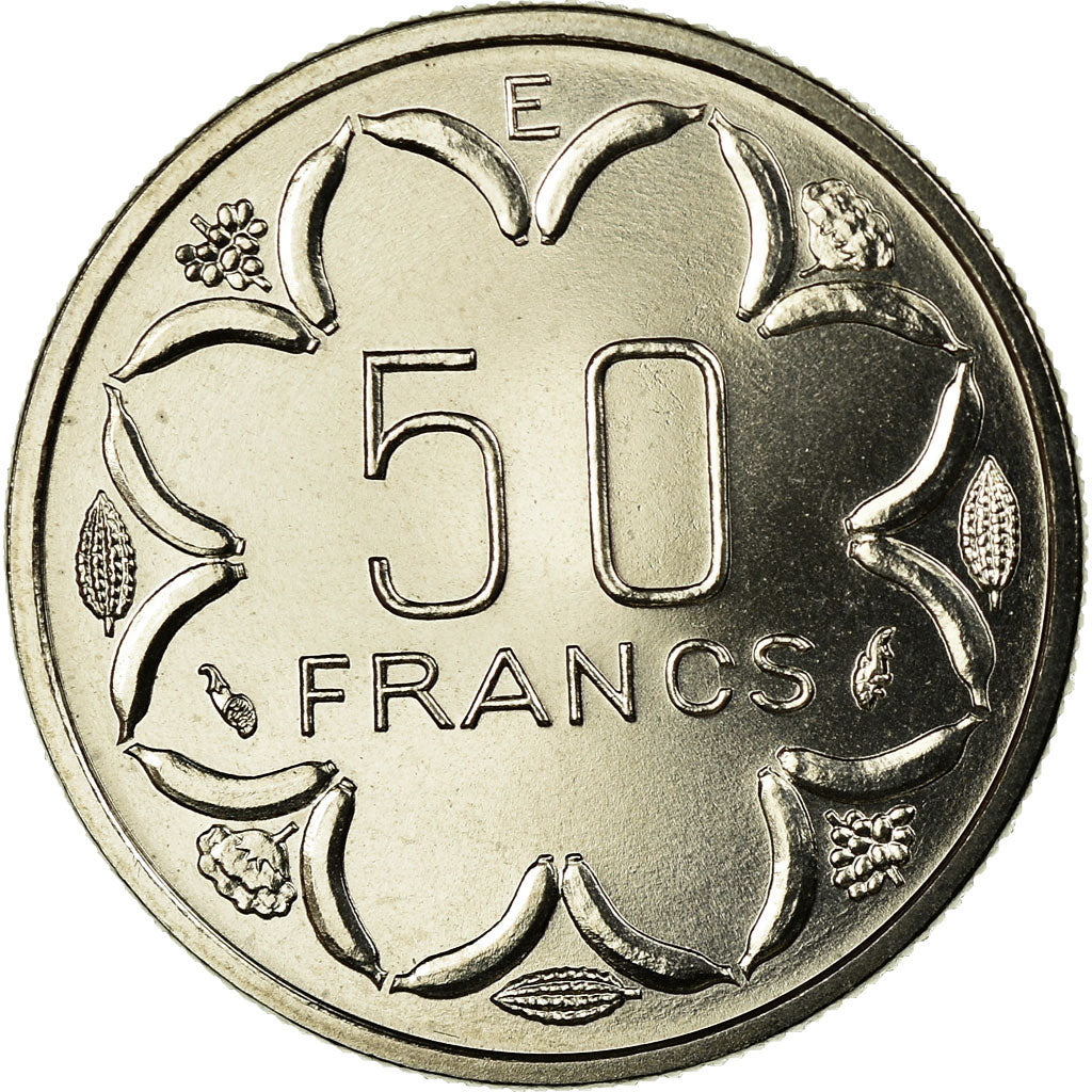 Monnaie, États de l'Afrique centrale, 50 Francs, 1976, Paris, ESSAI, FDC