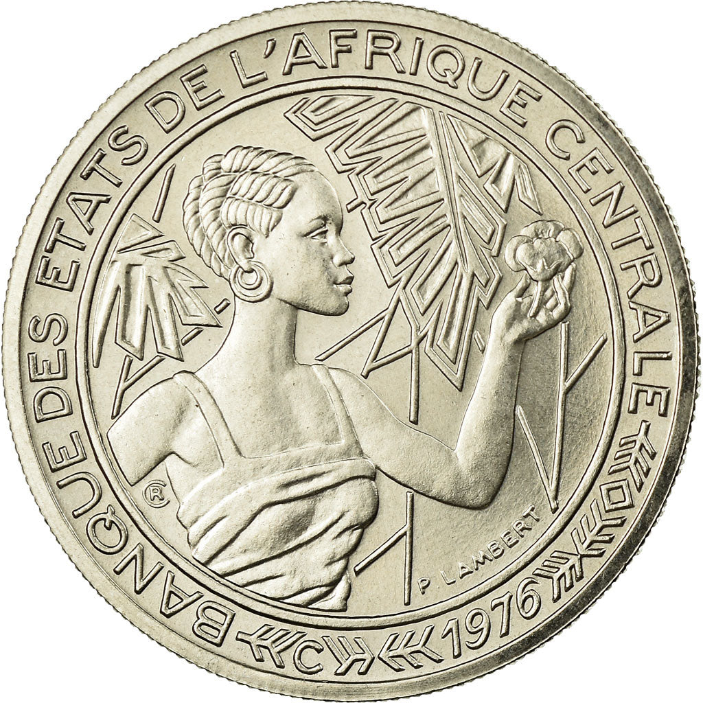 Coin, Central African States, 500 Francs, 1976, Paris, ESSAI, MS(65-70), Nickel