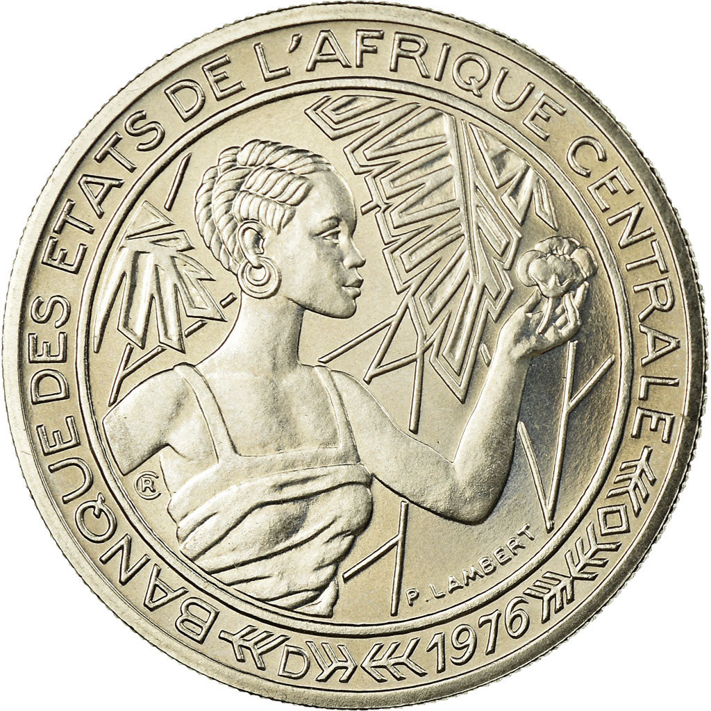 Coin, Central African States, 500 Francs, 1976, Paris, ESSAI, MS(65-70), Nickel