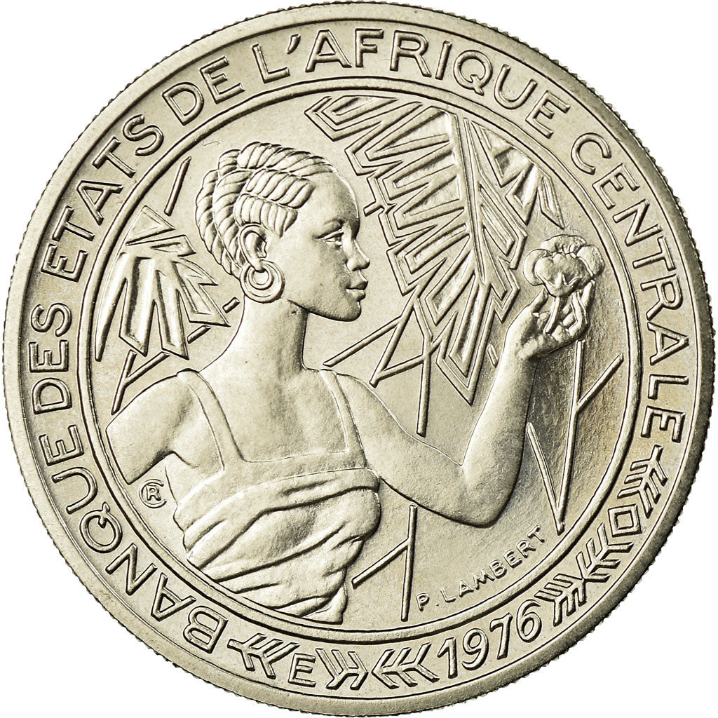 Coin, Central African States, 500 Francs, 1976, Paris, ESSAI, MS(63), Nickel