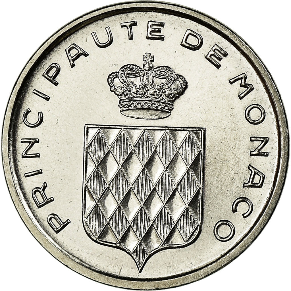 Coin, Monaco, Centime, 1976, ESSAI, MS(63), Stainless Steel, KM:E68