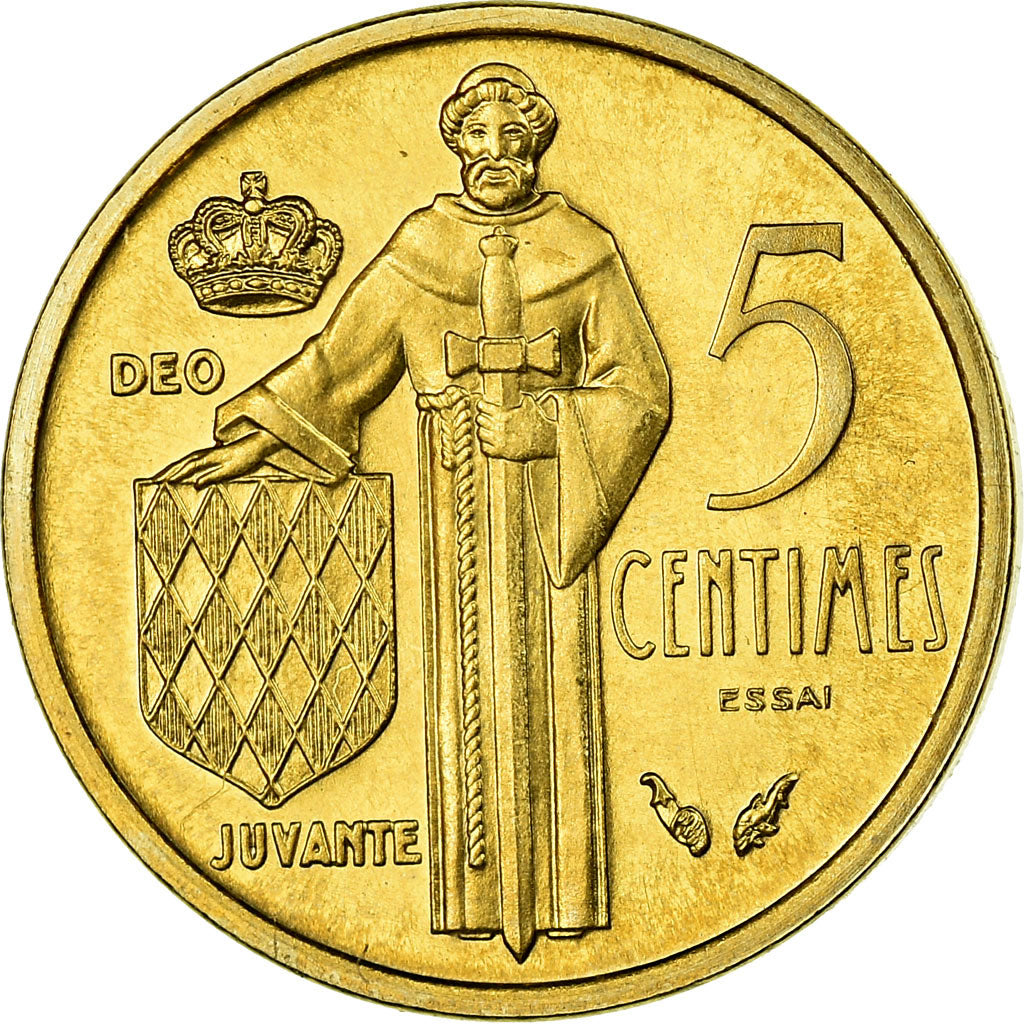 Coin, Monaco, Rainier III, 5 Centimes, 1976, ESSAI, MS(65-70)