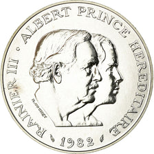 Coin, Monaco, 100 Francs, 1982, ESSAI, MS(63), Silver, KM:E75, Gadoury:MC163
