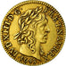Moeda, França, Louis XIII, 1/2 Louis d'or, 1643, Paris, KM 101