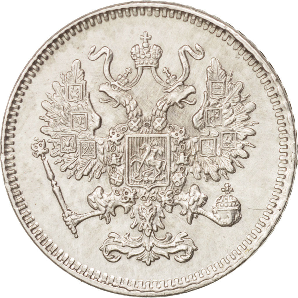 Moneta, Russia, Alexander II, 10 Kopeks, 1861, St. Petersburg, SPL, Argento