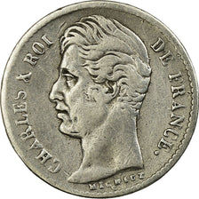 Münze, Frankreich, Charles X, 1/4 Franc, 1826, Lille, S, Silber, KM:722.12