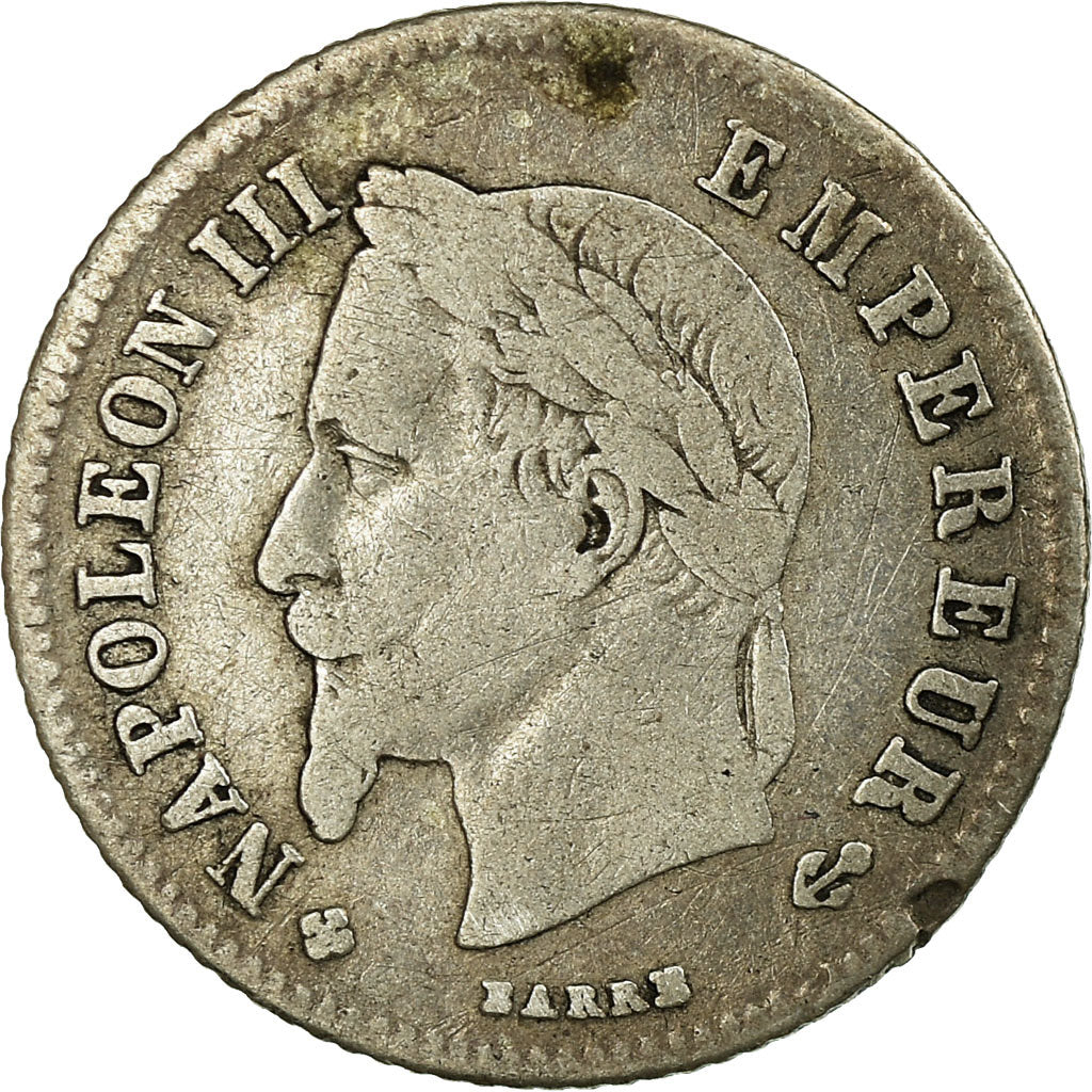 Münze, Frankreich, Napoleon III, Napoléon III, 20 Centimes, 1866, Strasbourg