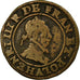 Monnaie, France, Henri III, Double Tournois, Paris, TB, Cuivre, CGKL:86