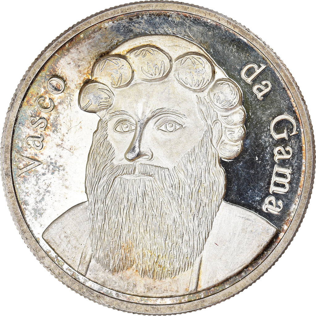 Portugal, Medal, Ecu, Vasco de Gama, Shipping, AU(55-58), Silver