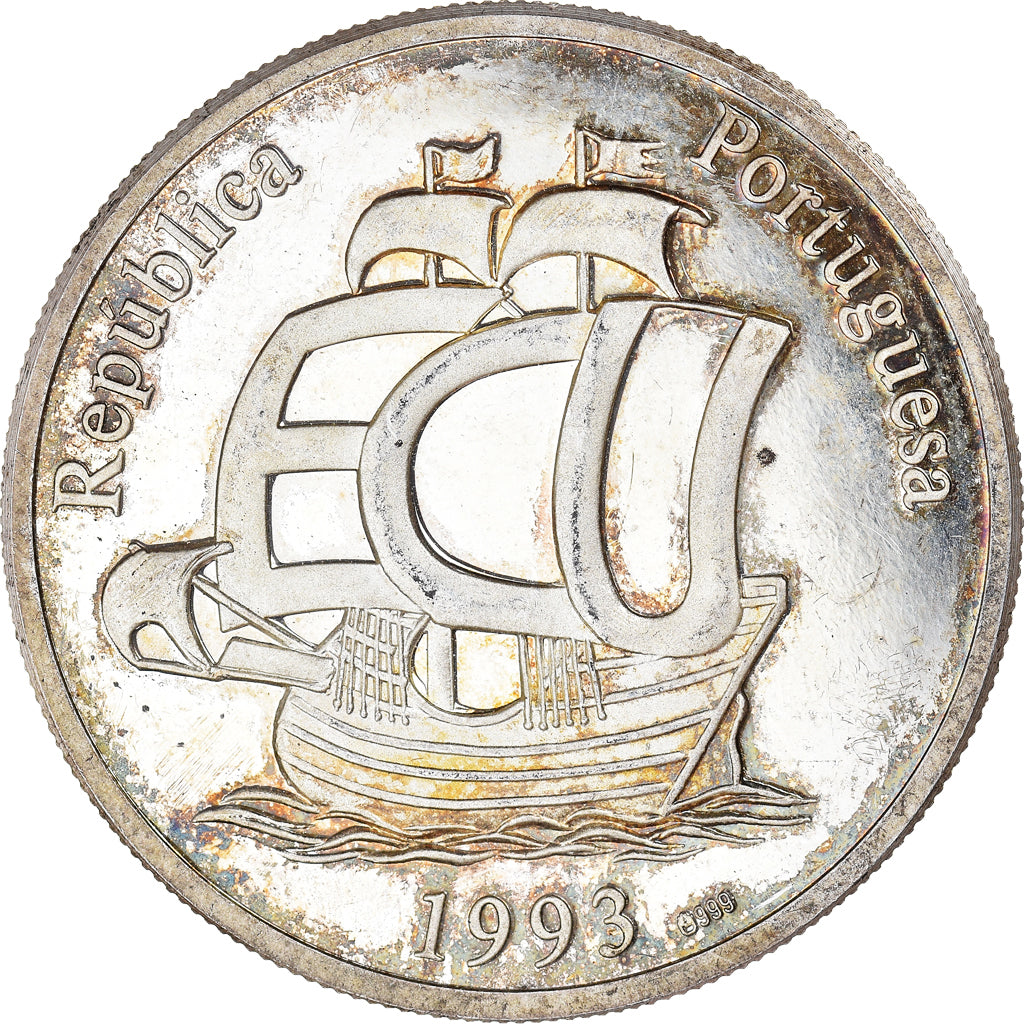 Portugal, Medal, Ecu, Vasco de Gama, Shipping, AU(55-58), Silver