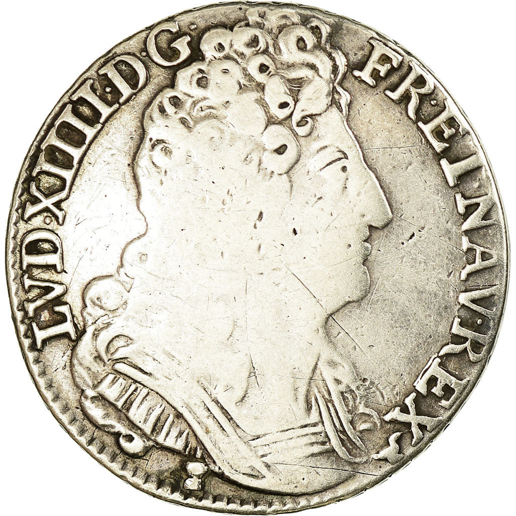 Münze, Frankreich, Louis XIV, 1/4 Écu aux 3 couronnes, 1/4 Ecu, 1711, Rennes