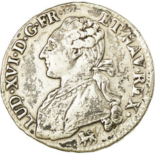 Moneta, Francja, Louis XVI, 1/2 Écu, 1/2 ECU, 44 Sols, 1791, Paris, VF(30-35)