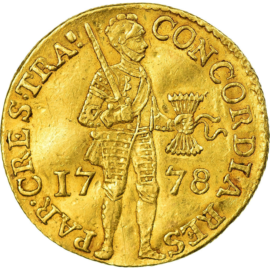 Coin, Netherlands, UTRECHT, Ducat, 1778, AU(50-53), Gold, KM:7.4