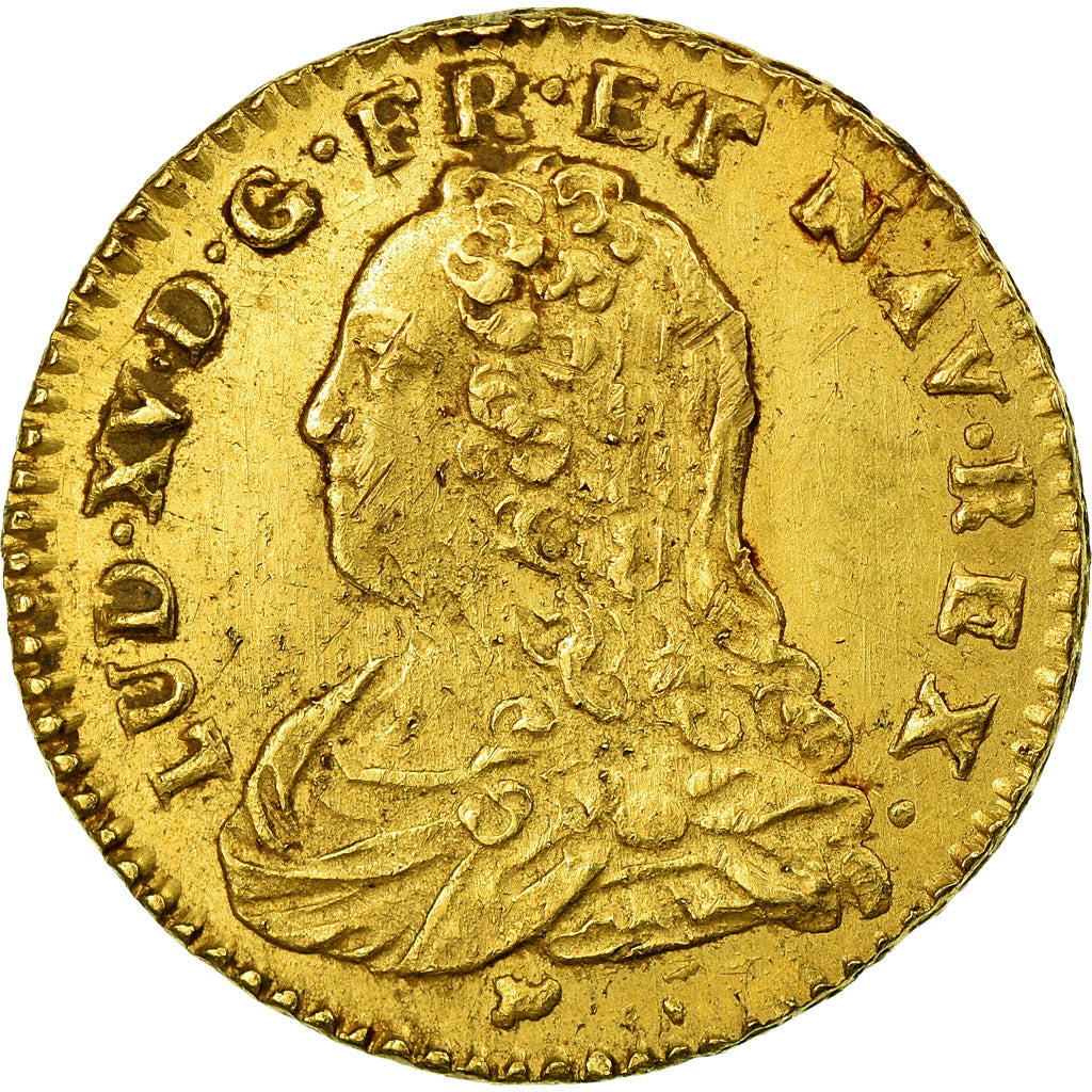 Monnaie, France, Louis XV, 1/2 Louis d'or aux lunettes, 1732 Limoges
