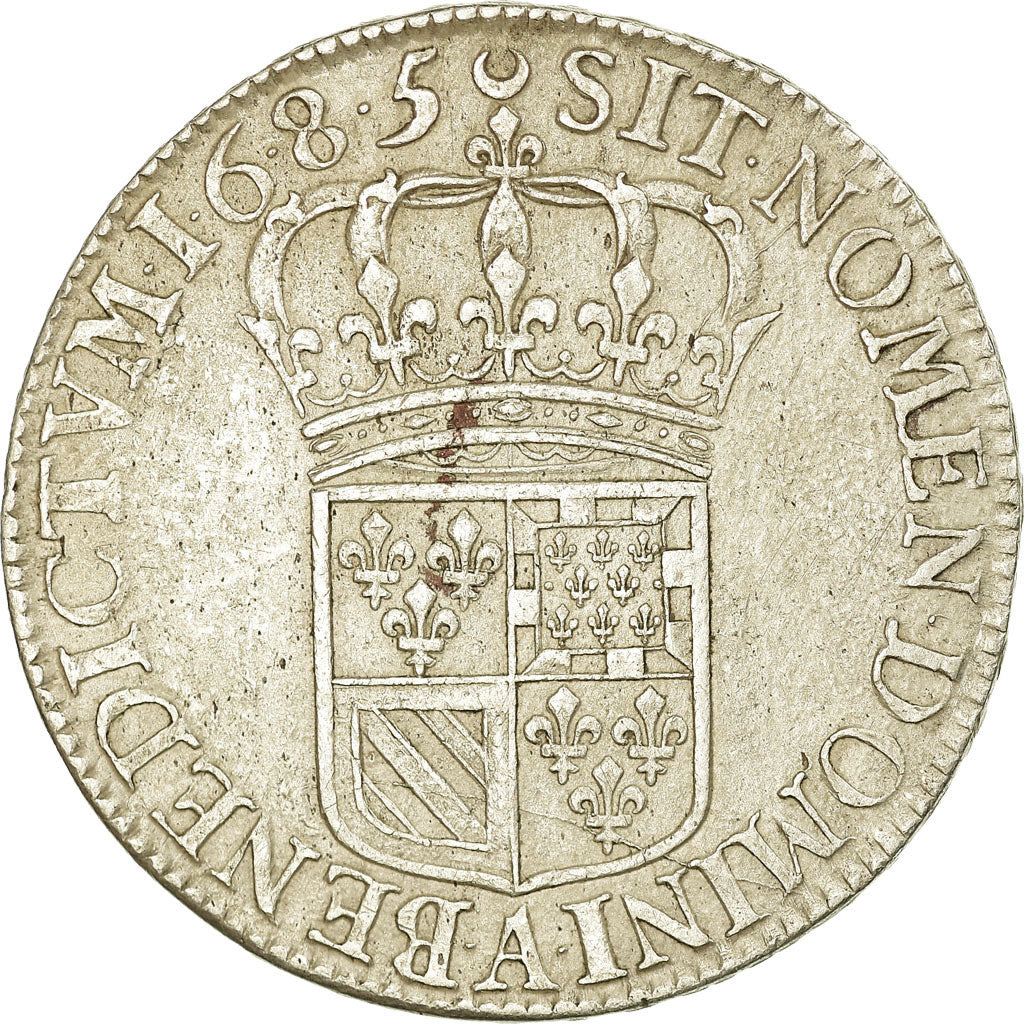 Moneta, Francja, Louis XIV, 1/2 Écu de Flandre, 1685, Paris, KM 262.1