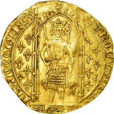 Moneta, Francia, Charles V, Franc à pied, BB, Oro, Duplessy:360
