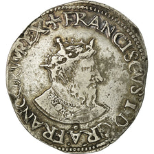 Moneta, Francia, François Ier, Teston, Rouen, BB, Argento, Sombart:4530