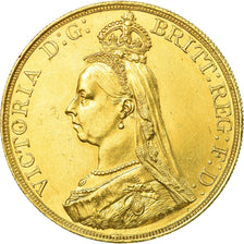 Monnaie, Grande-Bretagne, Victoria, 5 Pounds, 1887, Londres, TTB+, Or, KM:769