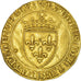 Monnaie, France, Charles VIII, Ecu d'or, Paris, TTB+, Or, Duplessy:575