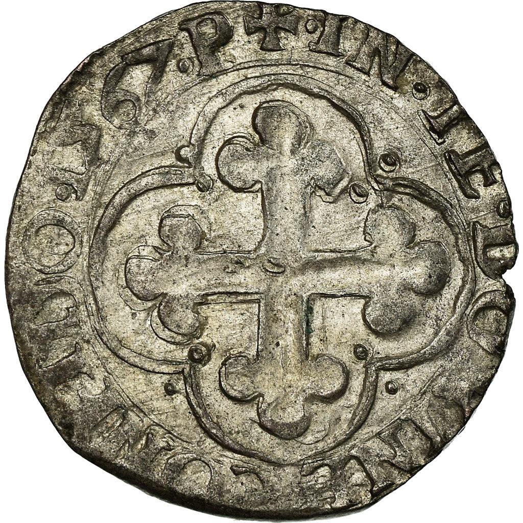 Moneta, Francja, SAVOY, Emmanuel-Philibert, Emmanuel Philibert, Soldo, 1567