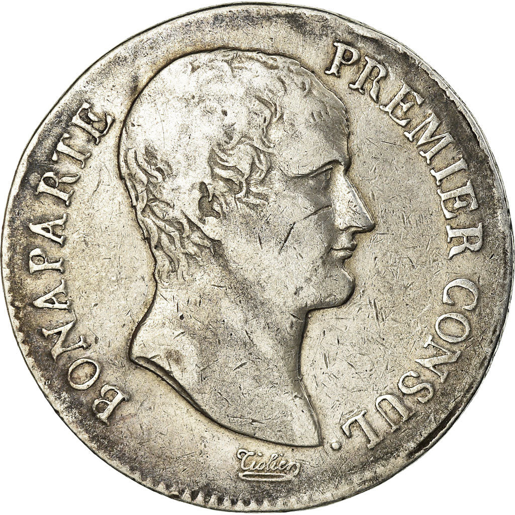Coin, France, Napoléon I, 5 Francs, An 12, Perpignan, VF(20-25), Silver