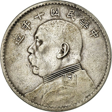 Monnaie, République de Chine, Dollar, Yuan, 1921, TTB, Argent, KM:329.6