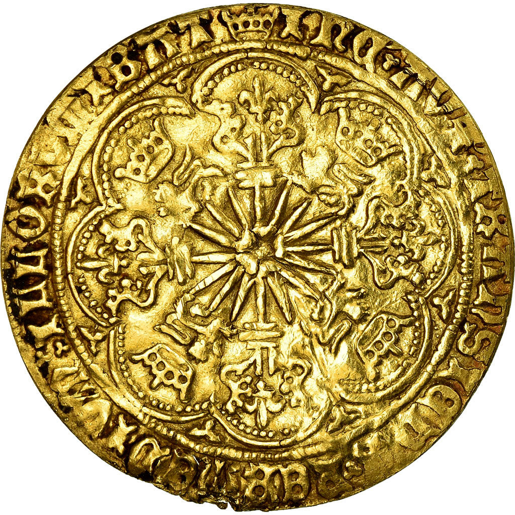 Coin, Great Britain, Edward IV, Noble d'or à la Rose, London, VF(30-35), Gold