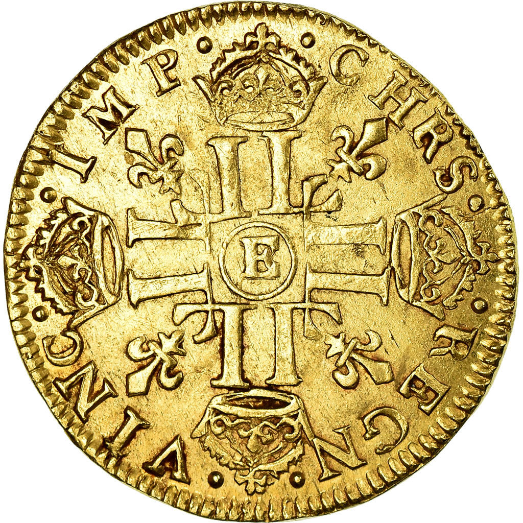 Monnaie, France, Louis XIV, Louis d'or à la mèche longue, 1652, Tours, TTB+
