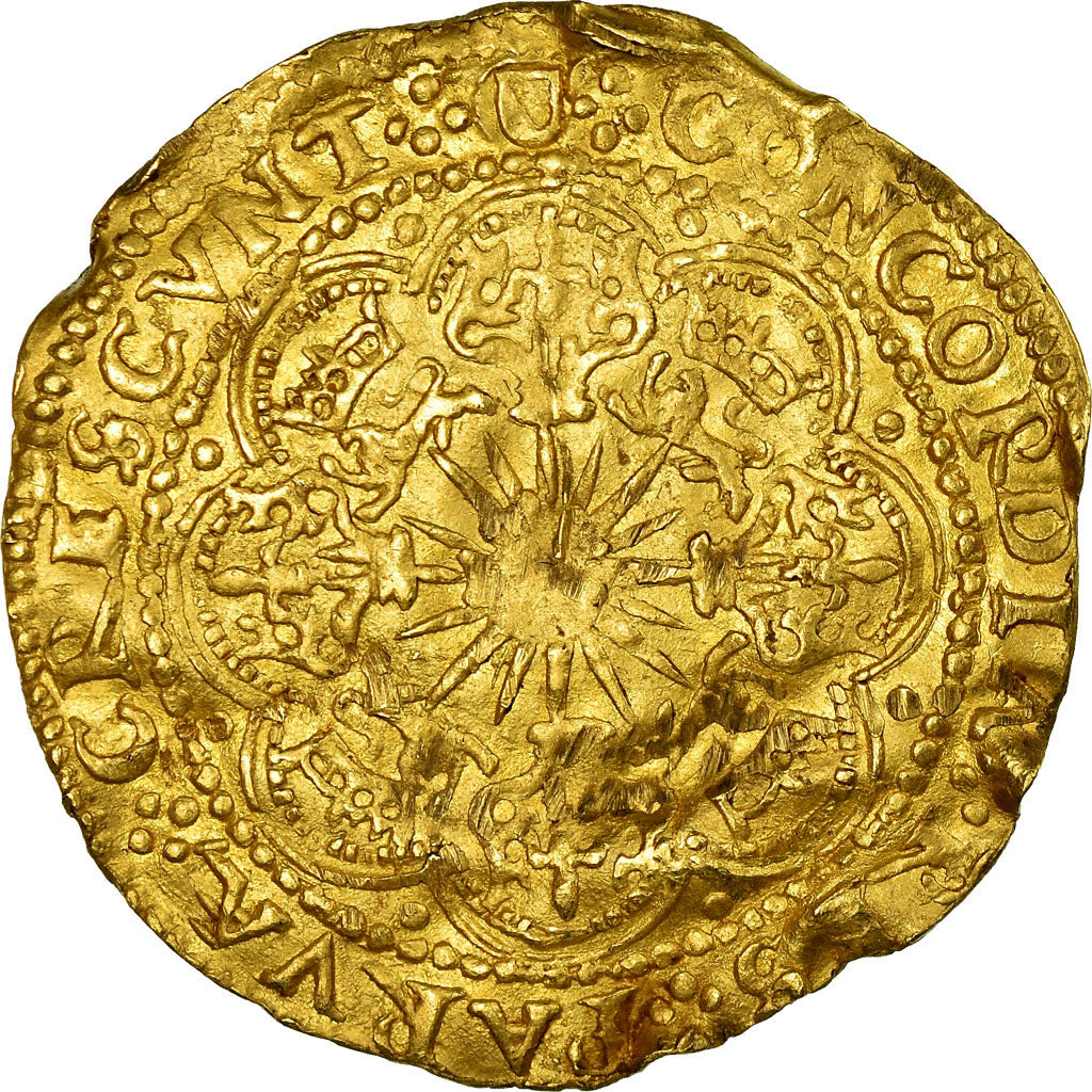 Coin, Netherlands, UTRECHT, 1/2 Rosenoble, Undated (1600-1601), Utrecht