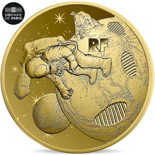 France, 50 Euro, PREMIER PAS SUR LA LUNE, 2019, MS(65-70), Gold