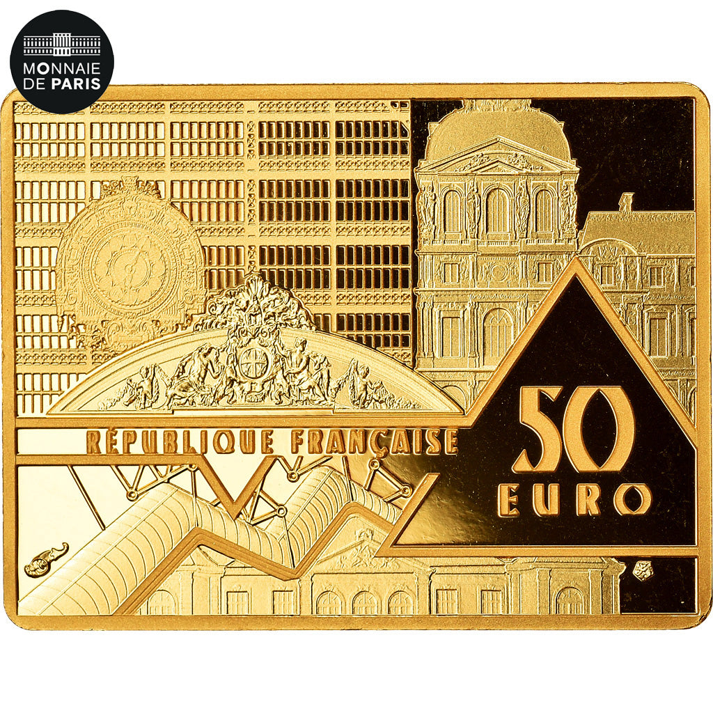 France, 50 Euro, 2020, PICASSO GUERNICA, FDC, Or