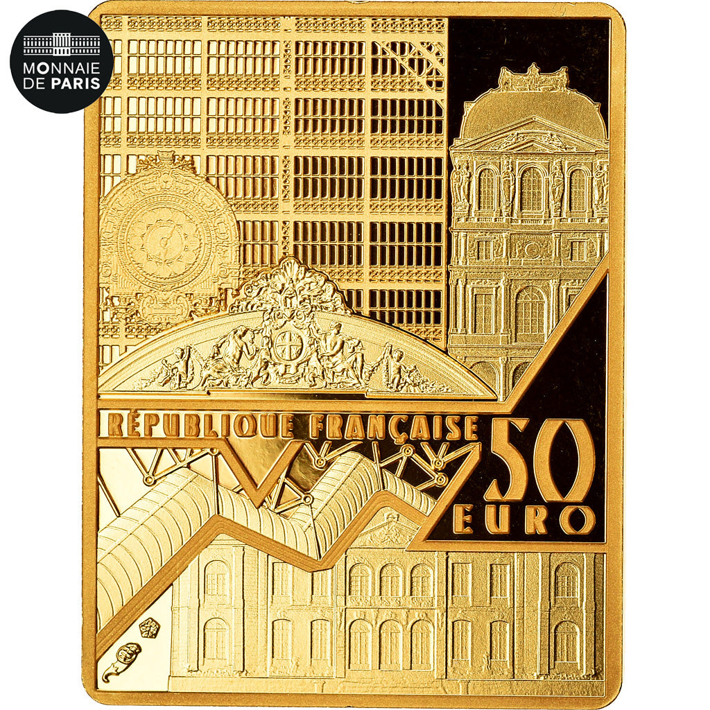 France, 50 Euro, 2020, AUTOPORTRAIT VAN GOGH, FDC, Or