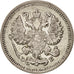 Munten, Rusland, Nicholas II, 10 Kopeks, 1911, St. Petersburg, ZF+, Zilver